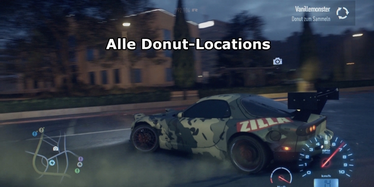Need for Speed Tipps: Alle Donuts im Video, 30 Secrets-Locations