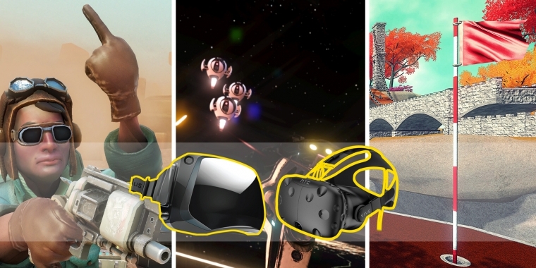 Bildmontage zu diversen VR Spielen