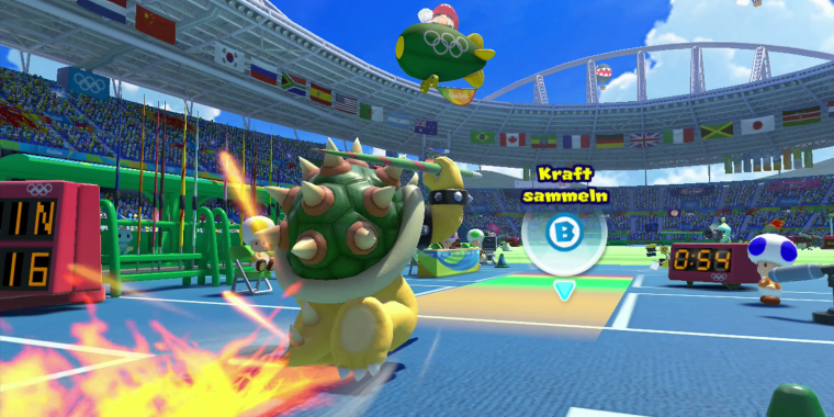 Der Speerwurf fällt auf der Wii U deutlich einsteigerfreundlicher aus als auf dem 3DS. Man packt schnell gute Weiten - sehr gut wird man erst nach viel Training.