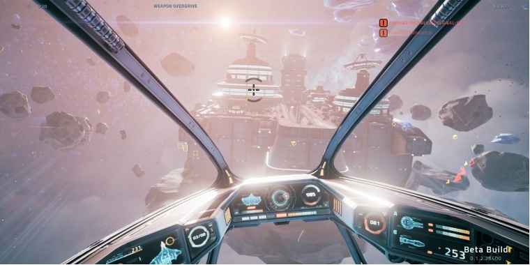 Die zufällig generierten Sektorzonen sehen dank Unreal-Engine schick aus.