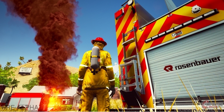 Firefighting Simulator: Szene aus der Pre-Alpha-Version
