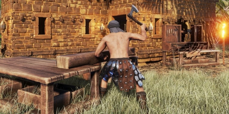 Conan Exiles: Schaffe, Schaffe, Häusle baue.