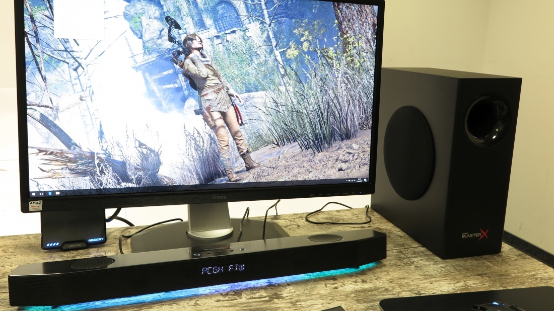 Creative Sound BlasterX Katana - Technophile Soundbar für den PC mit schneidiger Optik