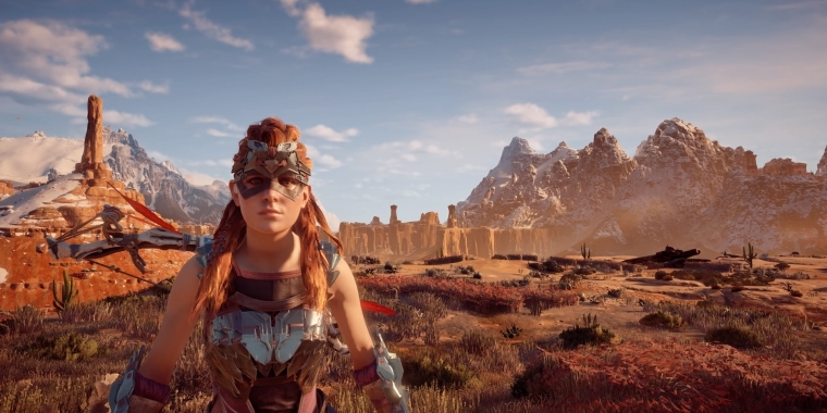 Aloy in der postapokalyptischen Welt von Horizon Zero Dawn