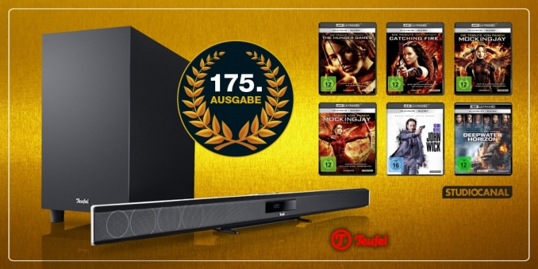 Zu gewinnen gibt es die Cinebar 11 und sechs Film-Highlights in grandioser 4K-Ultra-HD-Optik