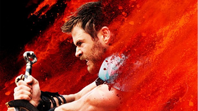 Chris Hemsworth als Thor auf dem Charakterplakat zu "Thor: Tag der Entscheidung"