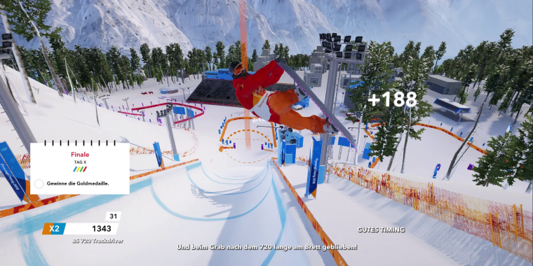 Die Steuerung in der Halfpipe wurde stark verbessert, sodass die Disziplin nun auch jede Menge Spaß macht.