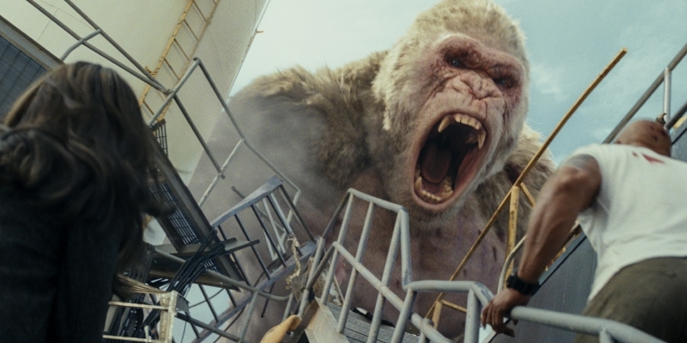 Szenenbild "Rampage - Big meet Bigger" : George brüllt