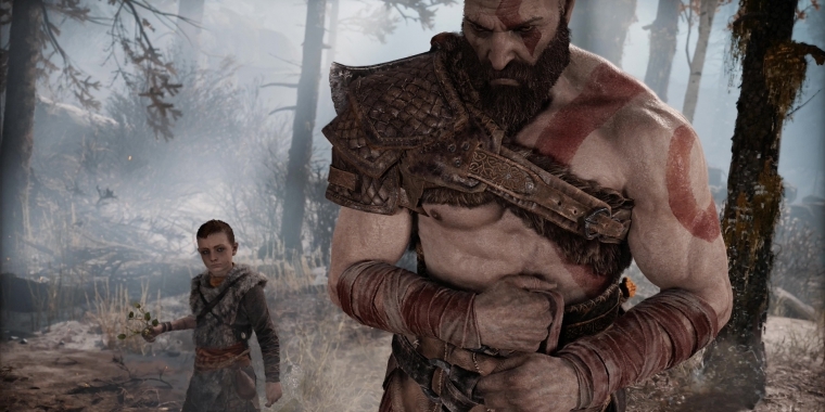 Kratos und sein Sohn Atreus in der 2018er Neuauflage zu God of War.