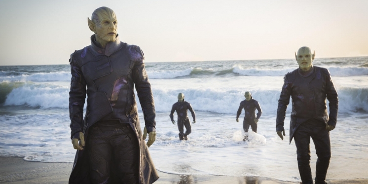 Captain Marvels Gegner im Film sind die Skrulls.