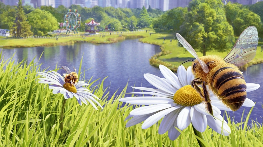 Test zu Bee Simulator: Mit den süßen Honigproduzenten auf Du und Du
