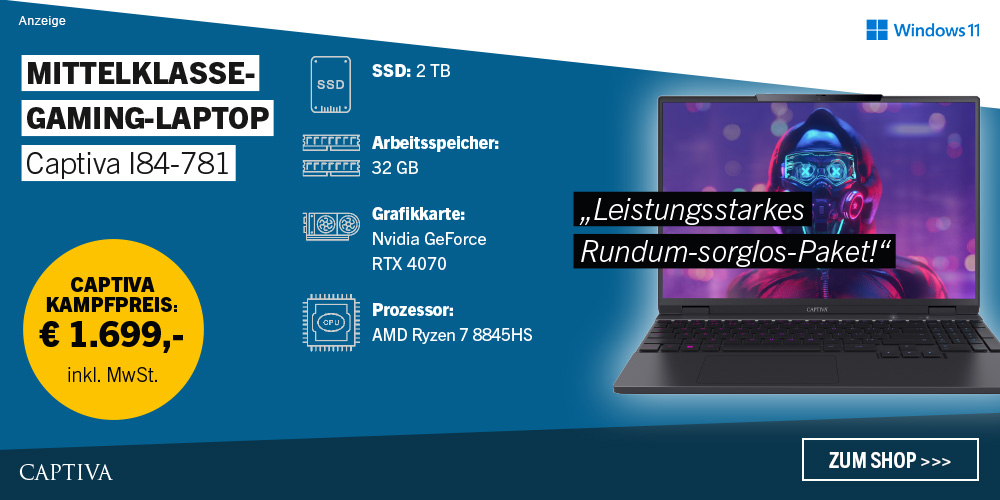 Mittelklasse-Gaming-Laptop