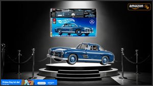 Neuer Tiefstpreis bis Freitag - Mercedes-Benz 300 SL von Mattel Brick Shop im Prime Day-Angebot