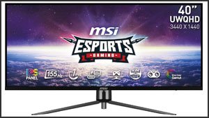MSI MAG401QR (40 Zoll, 21:9, UWQHD (3.440 x 1.440), 155 Hz)