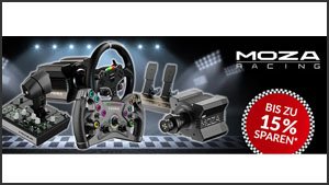 Moza Deals: Zubehör für Rennspiele und Flugsimulationen bis zu 15% unter UVP